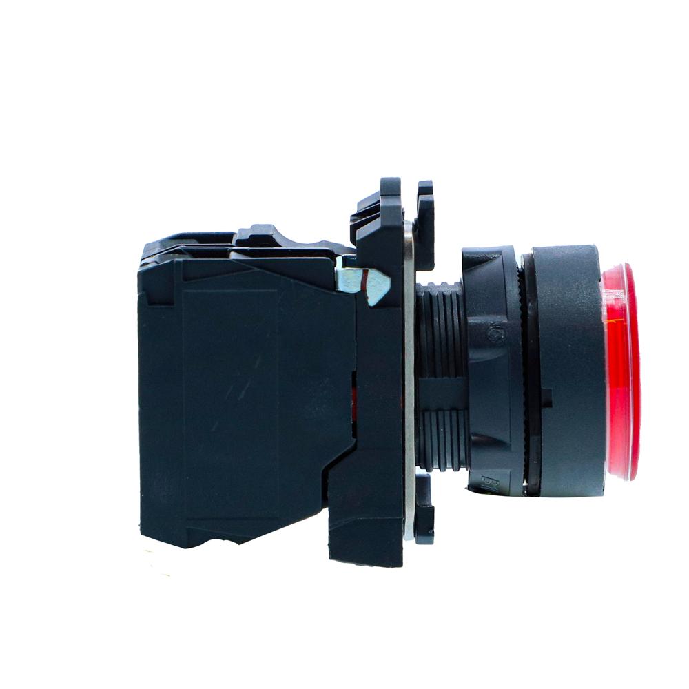 Xb5aw34b2n-illuminated Pushbutton, Harmony Xb5n Xb7n, Plastic, Flush, Red, 22mm, Spring Return, 24v Ac Dc, 1 Nc - Color: Red