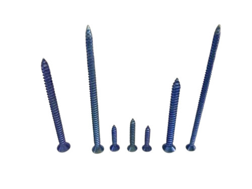 Mild Steel Self Tapping Screw - Color: Silver