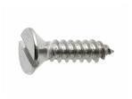 Slotted Csk Head Self Tapping Screw - Color: Silver