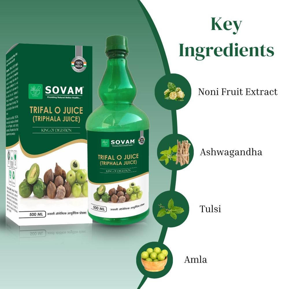 Sovam Triphala Digestive Juice 500 Ml - Age Group: Suitable For All