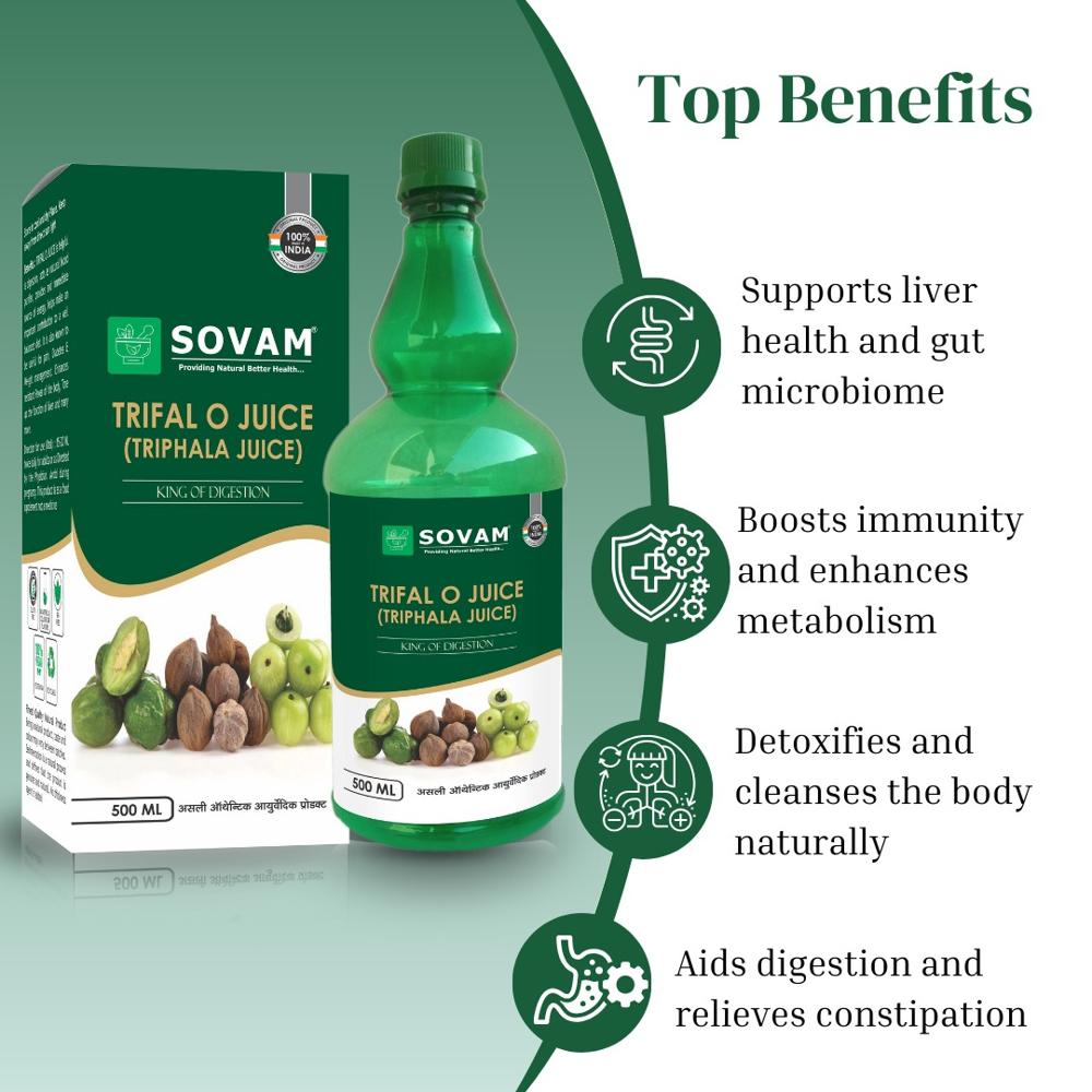 Sovam Triphala Digestive Juice 500 Ml - Age Group: Suitable For All