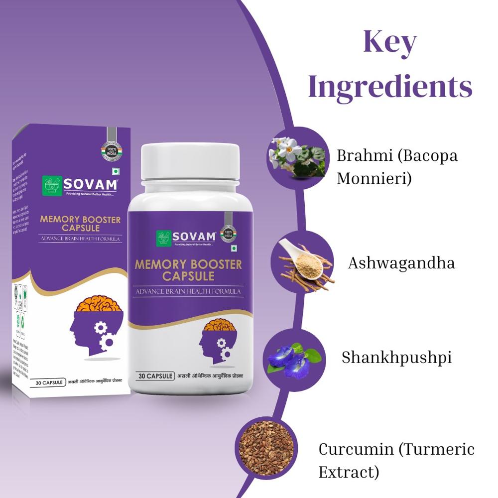 Sovam Memory Booster Capsules - Age Group: For Adults