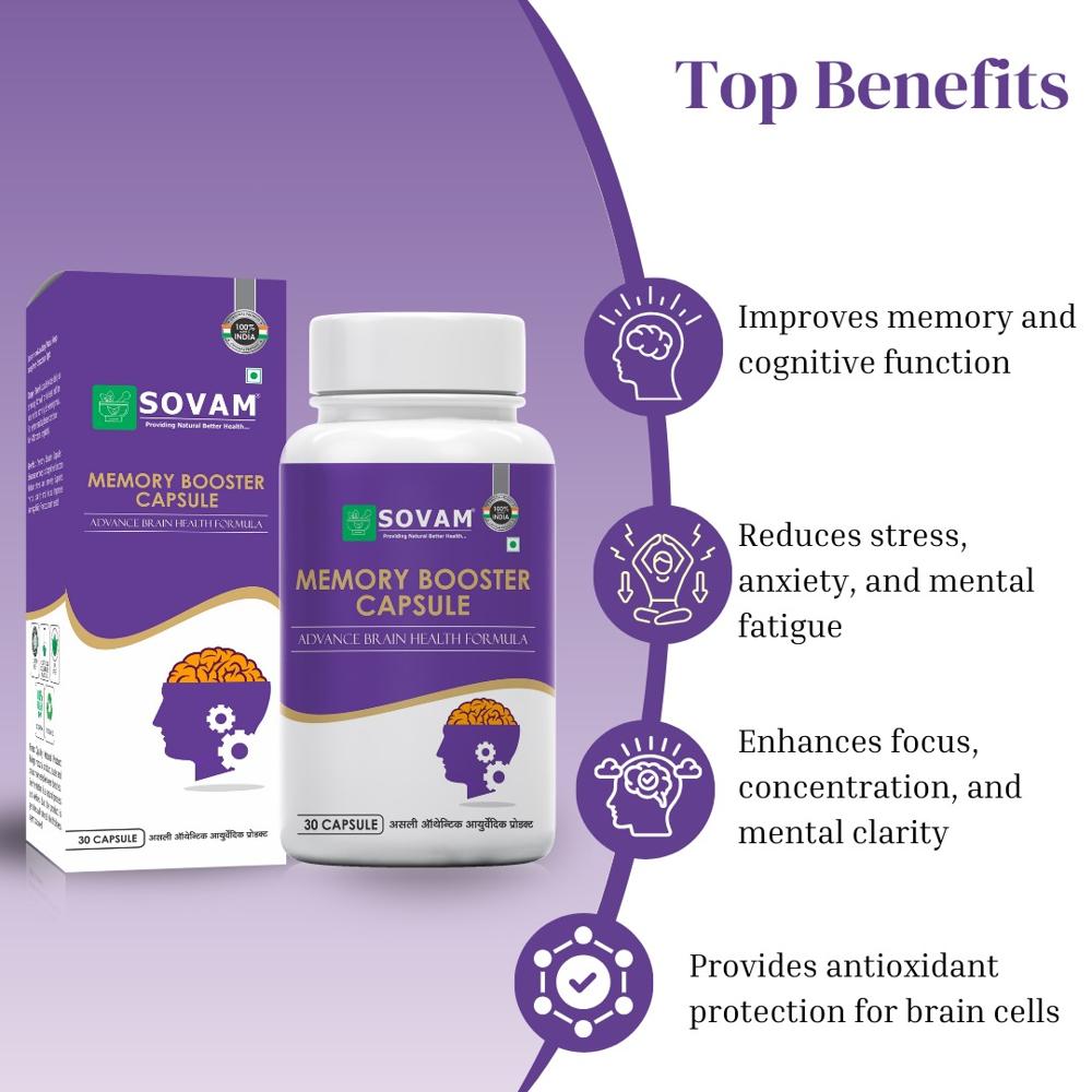 Sovam Memory Booster Capsules - Age Group: For Adults
