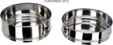 Stainless Steel Container - 3-10 Millimeter Thickness | Polished Silver Finish, Rust Proof & Durable Design for Home and Office Use