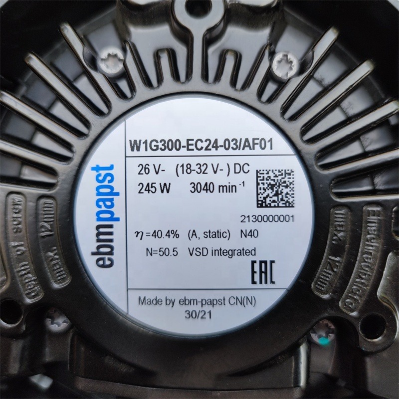 ebmpapst W1G300-EC24-03/AF01 W1G300-EC24-04 Condenser EC 300mm 245W Automotive Air Conditioner Axial Cooling Fan Evaporators