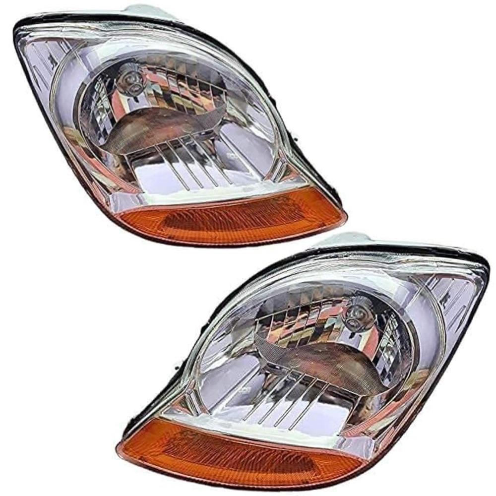 K D Headlight Assembly For Chevrolet Spark 2007-2016 ( Without Adjustable Motor) - Body Material: Plastic