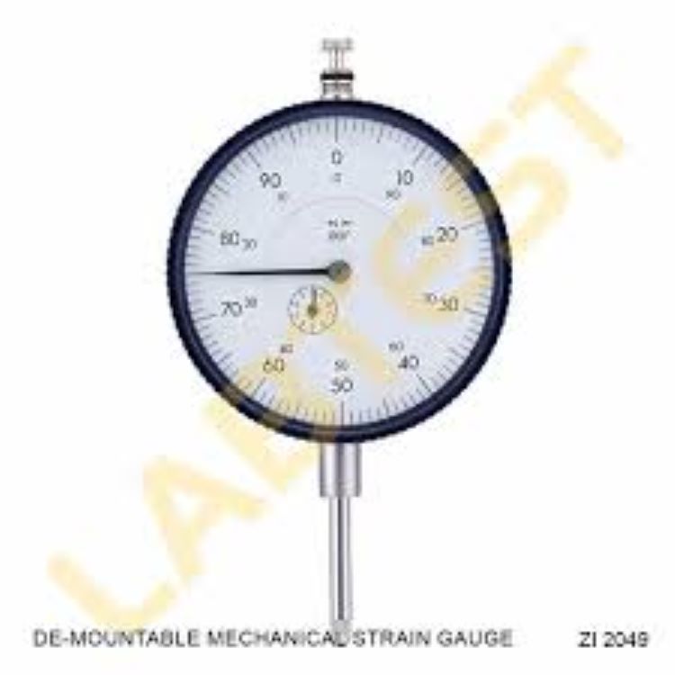 De-Mountable Mechanical Strain Gauge