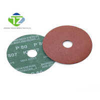 01_five Inch Aluminum Oxide Fiber Disc - Color: Brown