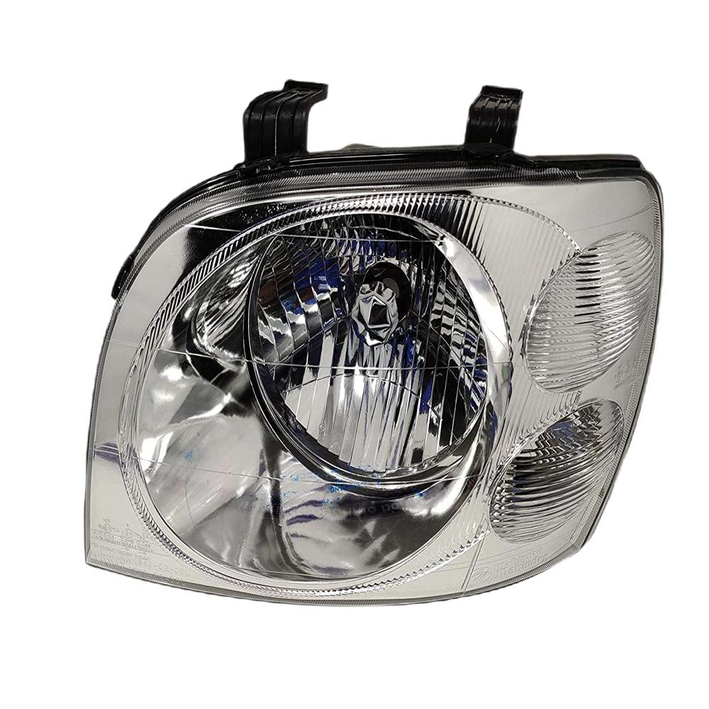 K D Headlight Assembly For Mahindra Scorpio Type 1 2002-2008 | Halogen - Body Material: Plastic