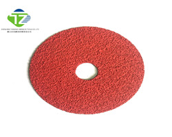 03_Five Inch Ceramic Fiber Disc - Color: Red