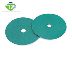 04_Five Inch Green Ceramic Fiber Disc - Shape: Round