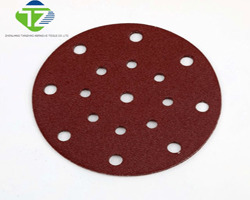04_Five Inch Aluminum Oxide Sanding Disc - Color: Brown