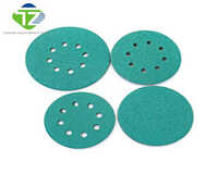 02_five Inch Green Coating Sanding Disc - Material: Aluminum Oxide