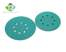 04_Five Inch Green Coating Sanding Disc - Material: Aluminum Oxide