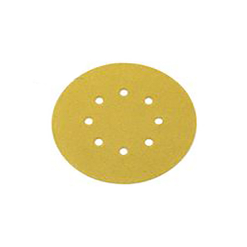 Five Inch Yellow Coating Sanding Disc - Material: Aluminum Oxide