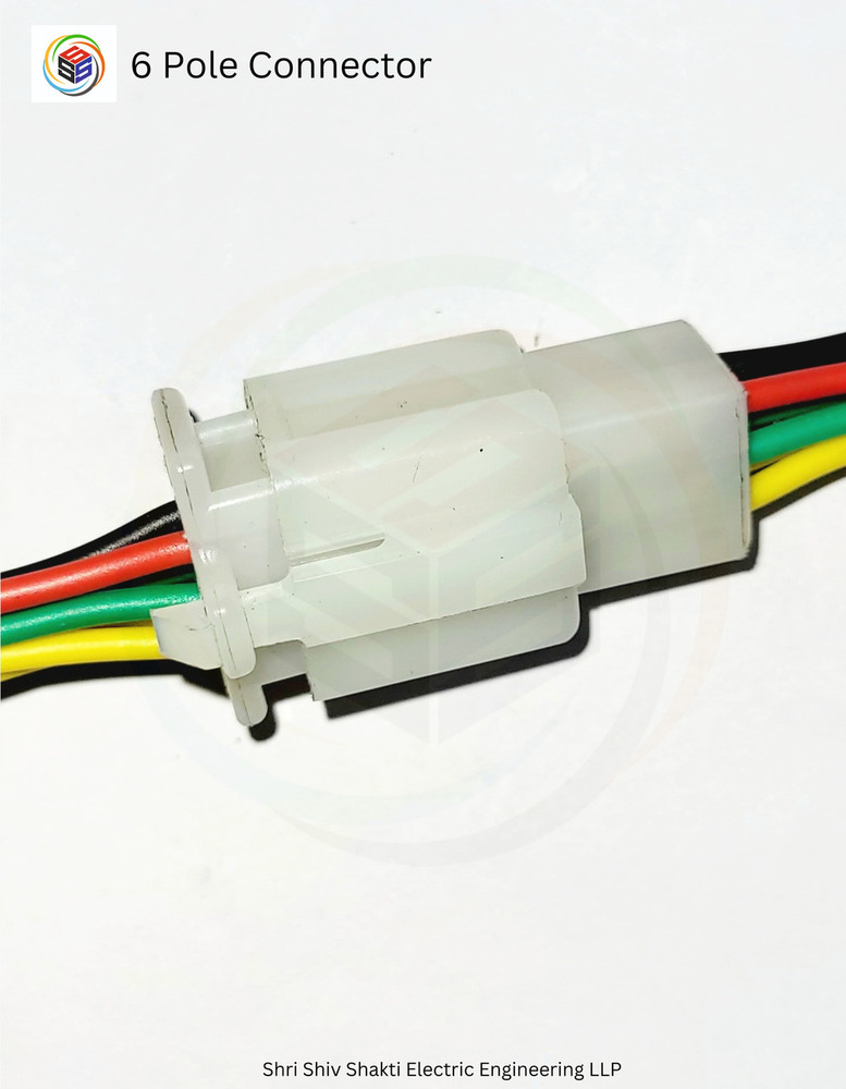 6 Pole Connector - Body Material: Pvc