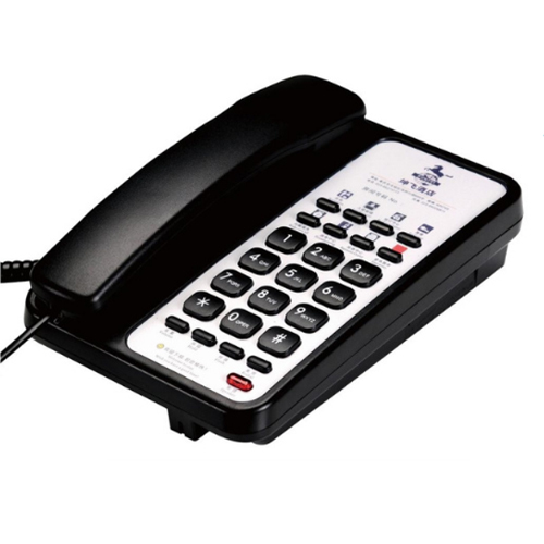 8S Key Black Room Telephone - Material: Plastic