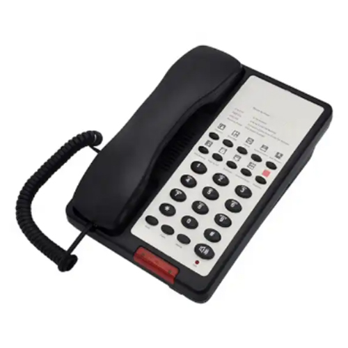 10S Key Black Room Telephone - Material: Plastic