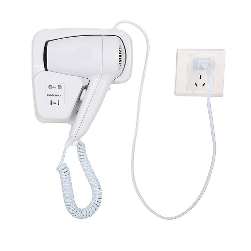 Hair Dryer With Socket - Material: Plastic