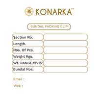 Konaraka Bundal Packing Slip - Features: Waterproof