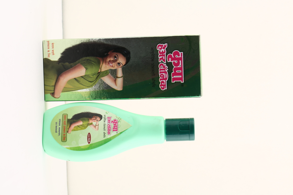 Hair Tonic Label - Color: Green