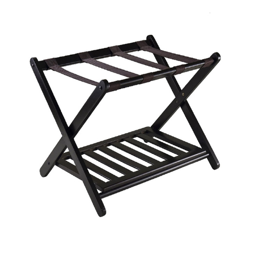 Wooden Luggage Rack With Self - Hardness: Yes
