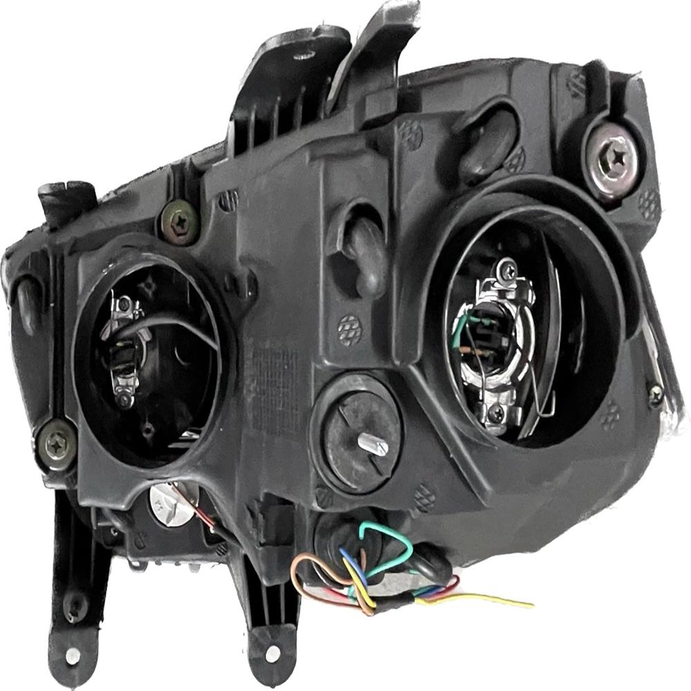 K D Headlight For Mahindra Scorpio S2/s10/s11/ S9/ S12/ S7 (All S Variants) Without Projector | Halogen - Body Material: Plastic