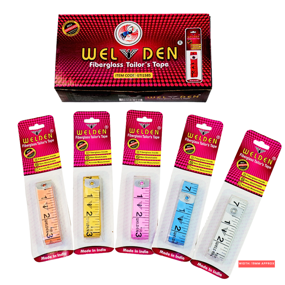 Welden Tailor Inch Tape Measuring Tape Fiberglass Tape Measure for Sewing and Body Measurement 1585