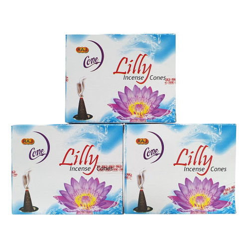 CONE COLLECTION White MIX in 1DZ-  LILY, LAVENDER, SWEET MUSK, FANCY