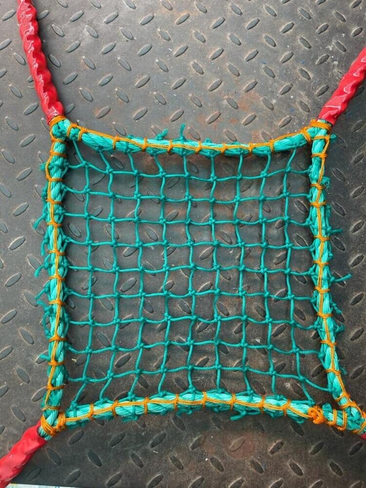 2.5 Mm Green Single Layer Braided Net - Hole Shape: Square