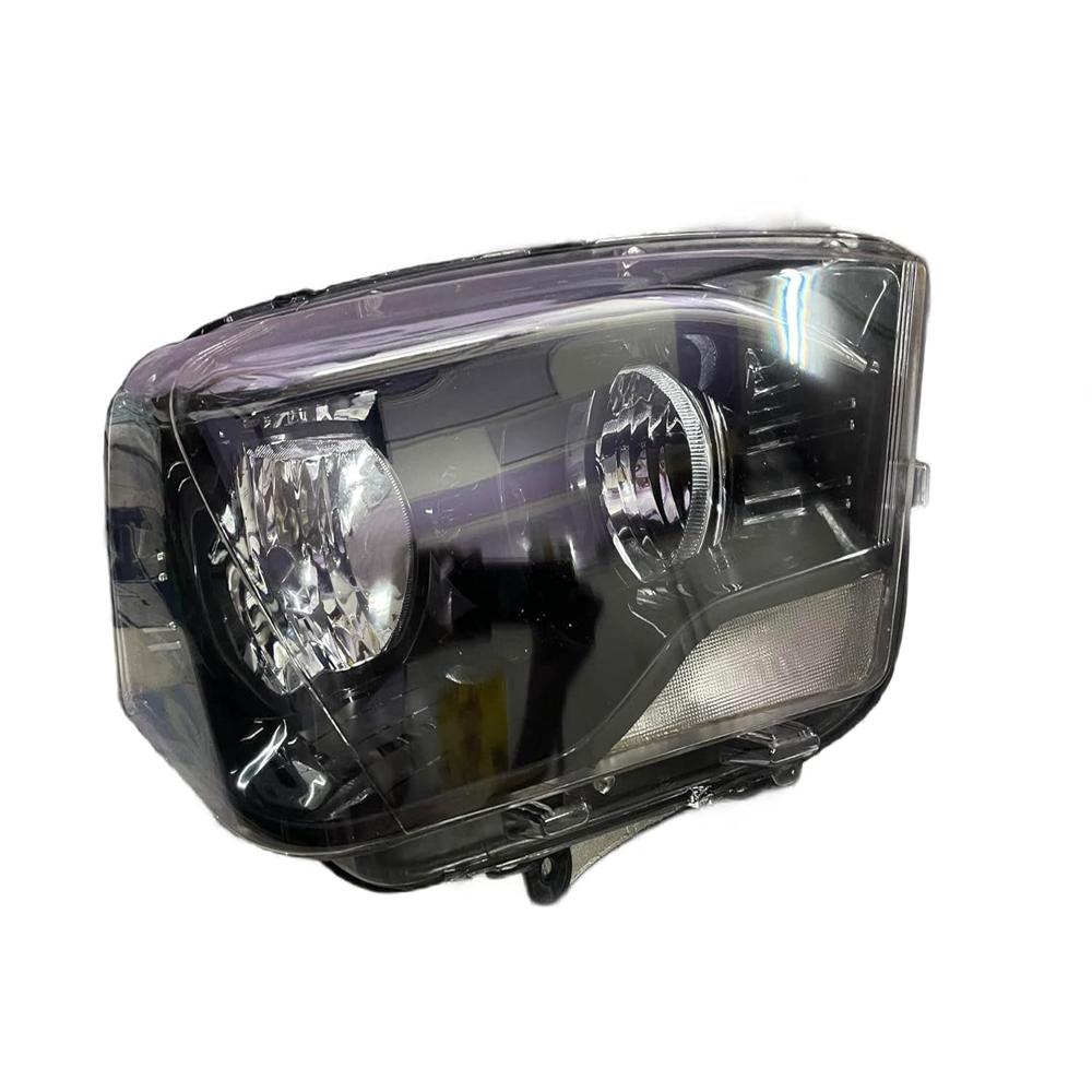 K D Headlight For Mahindra Scorpio (White) 2014-now (No Projector) ( Without Adjustable Motor) - Body Material: Plastic