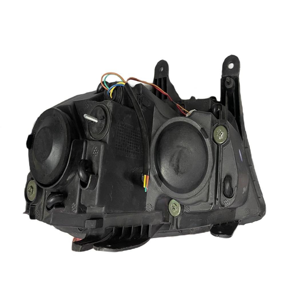 K D Headlight For Mahindra Scorpio (White) 2014-now (No Projector) ( Without Adjustable Motor) - Body Material: Plastic