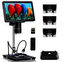 2500x 10.1inch with 3 Lens Digital Microscope