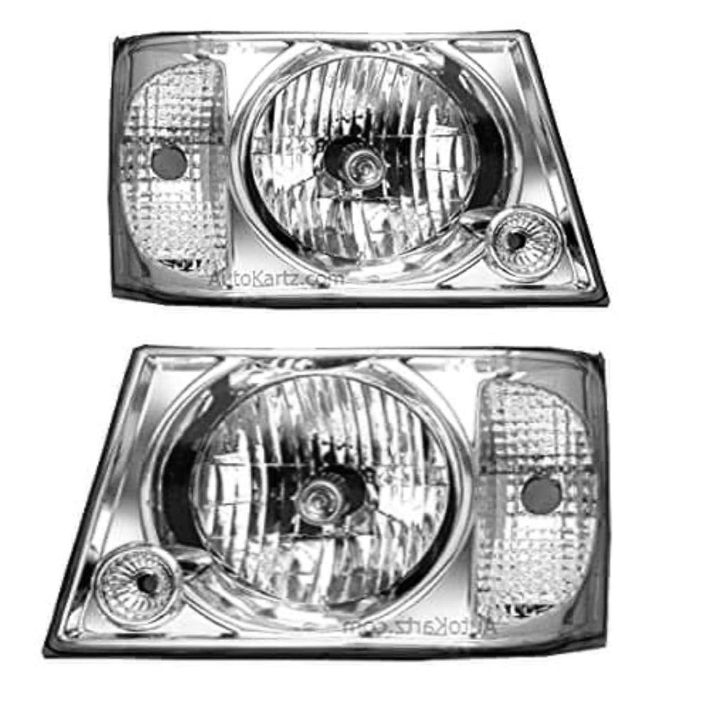 K D Headlight for Tata Sumo Victa 2004-2011 ( WITHOUT ADJUSTABLE MOTOR)