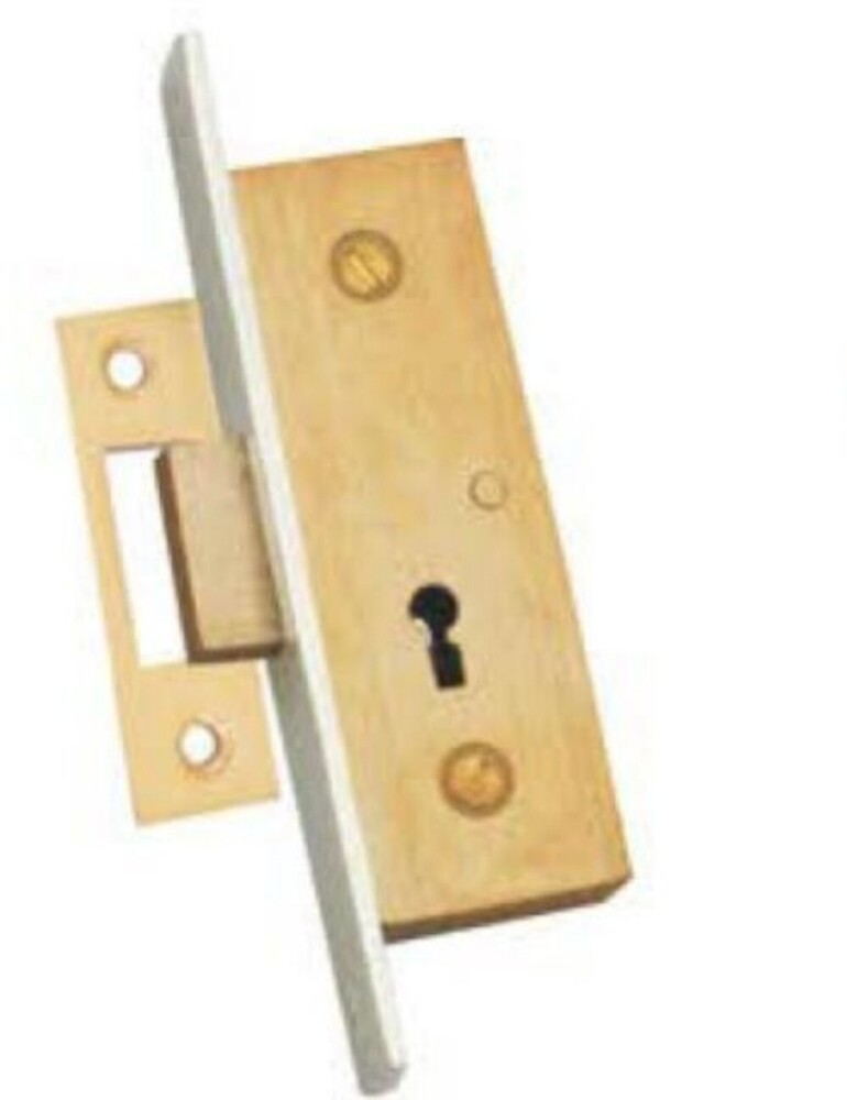 Brass Economy Aluminium Door Locks - Color: Natural