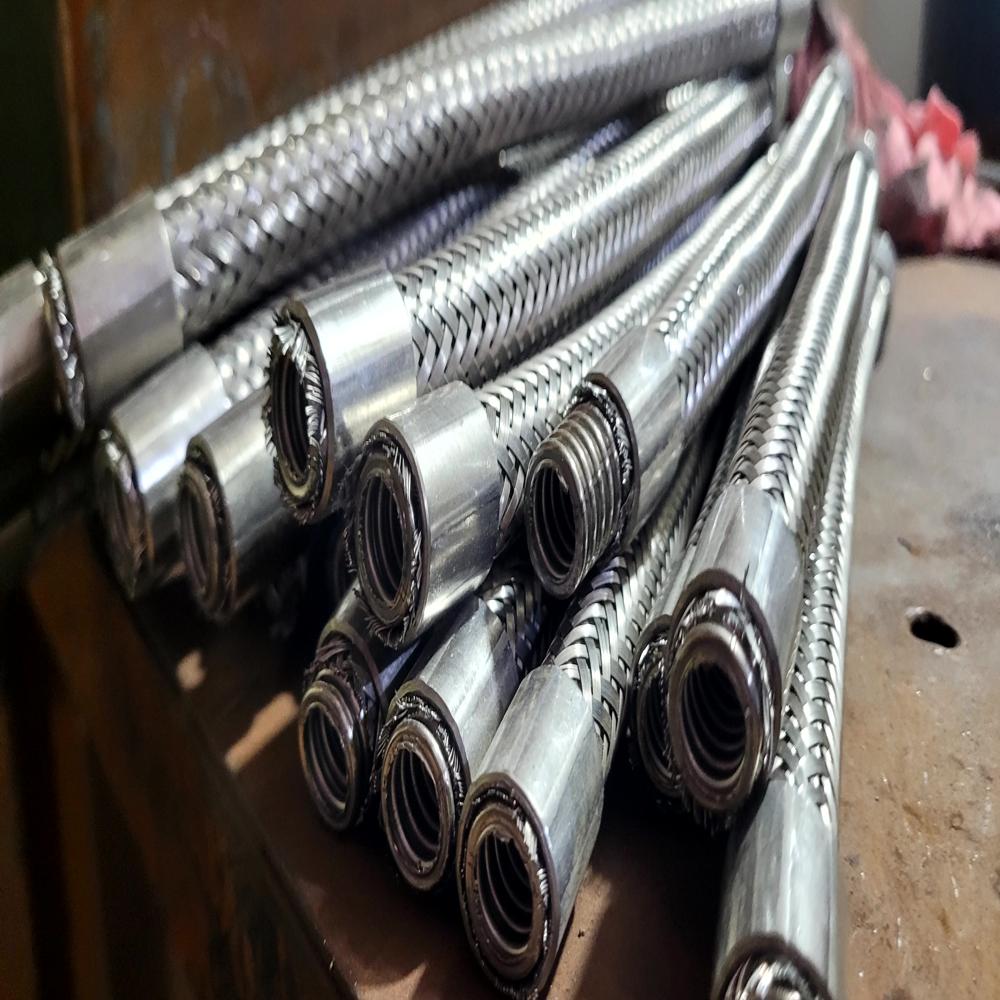 High Temperature Braided Hose - Stainless Steel Ss 304/316/321, Flexible Inner Corrugated Tube , High Strength & Leak-proof Design, Corrosion Resistant