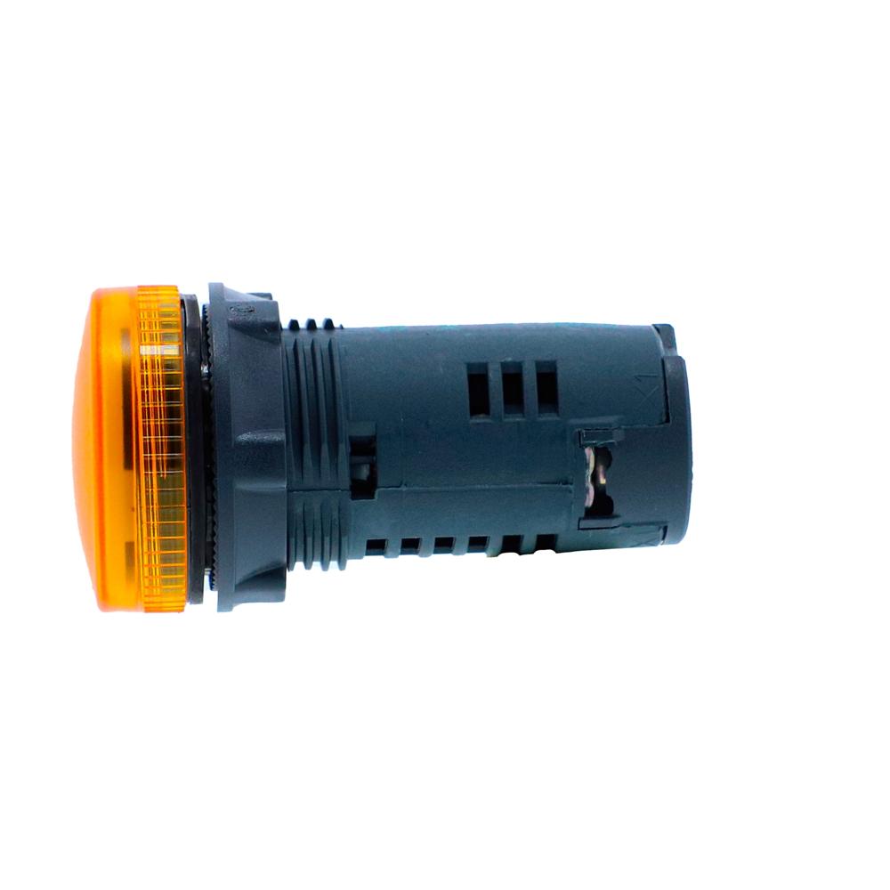 XB7EV05MPN-Monolithic pilot light, Harmony XB5N XB7N, plastic, yellow, 22mm, LED, 230V AC