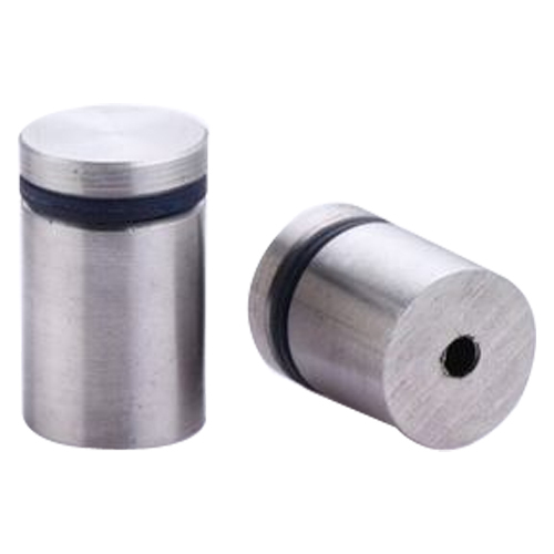Polished Stainless Steel Glass Stud