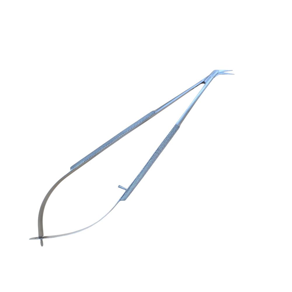 Micro Scissor Round Body Tip 45 Degree 7 Inch Surgical Instrument - Operating Type: Manual