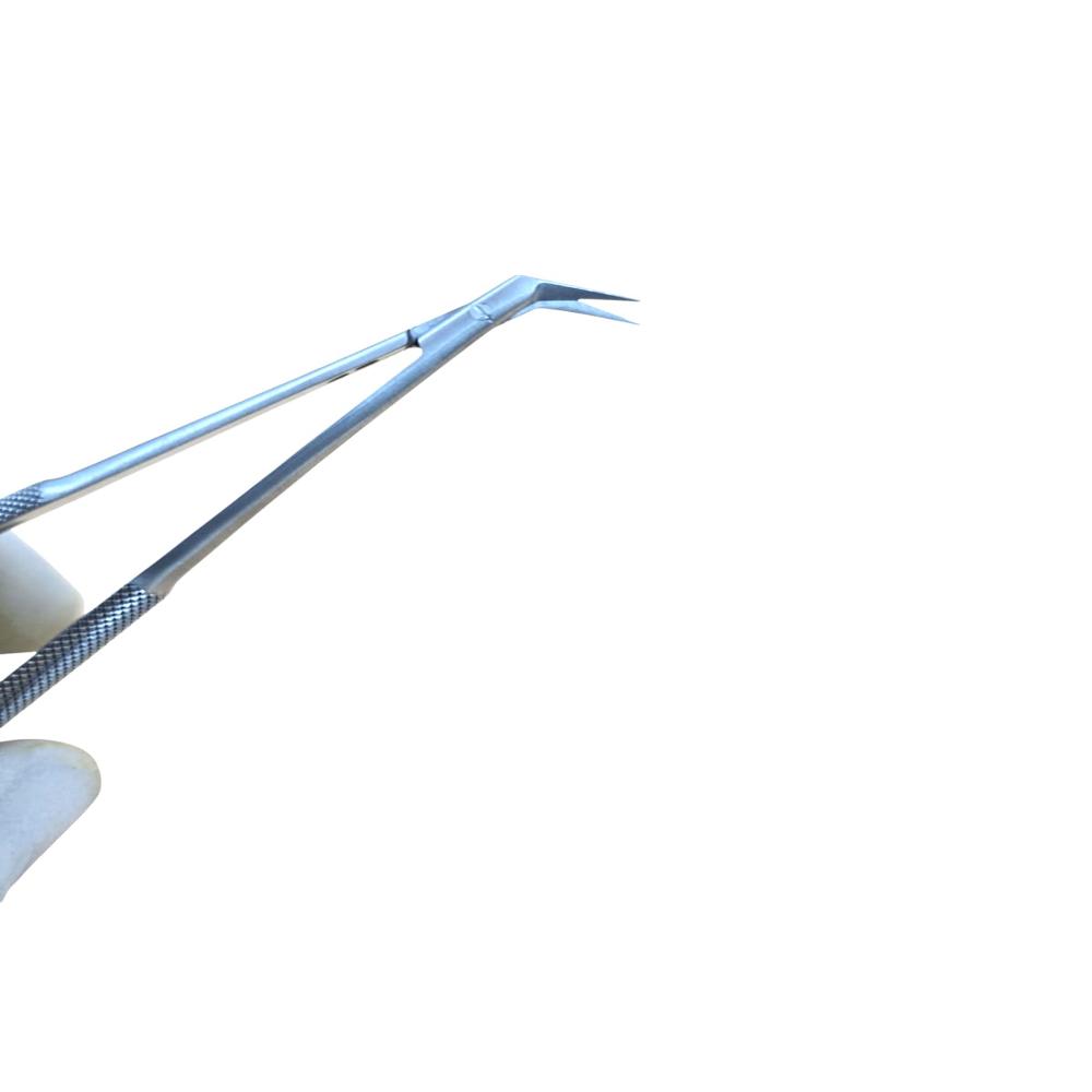 Micro Scissor Round Body Tip 45 Degree 7 Inch Surgical Instrument - Operating Type: Manual