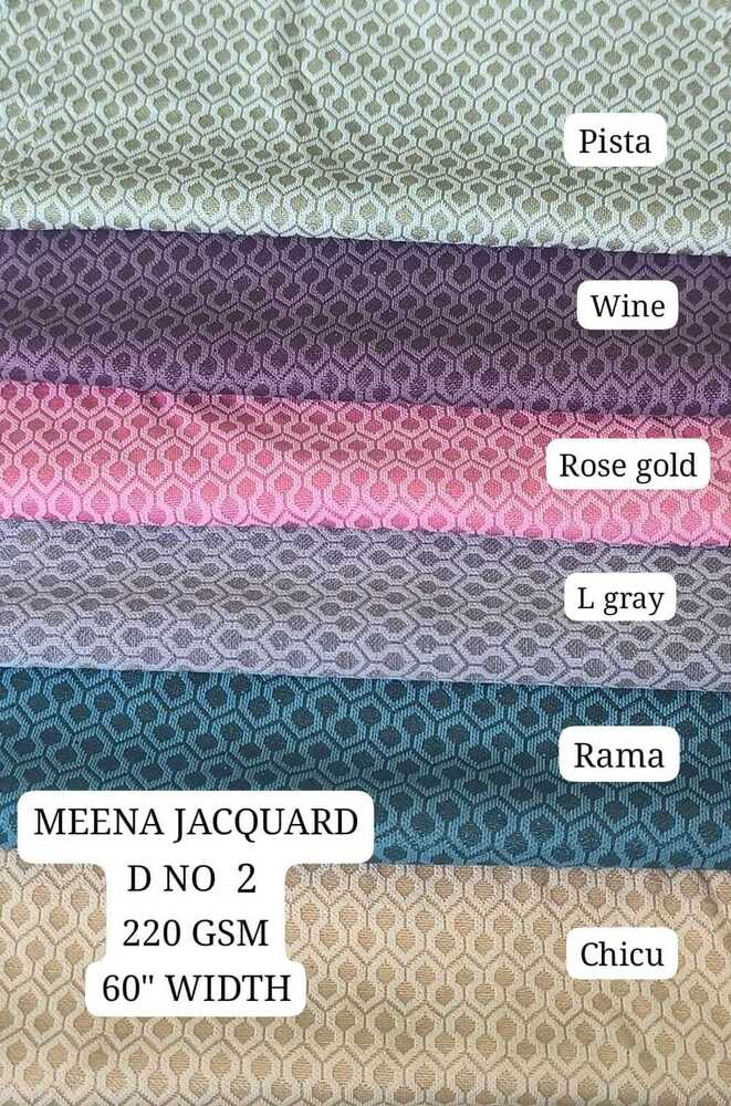 Meena Jackquard polyester Lycra Fabric
