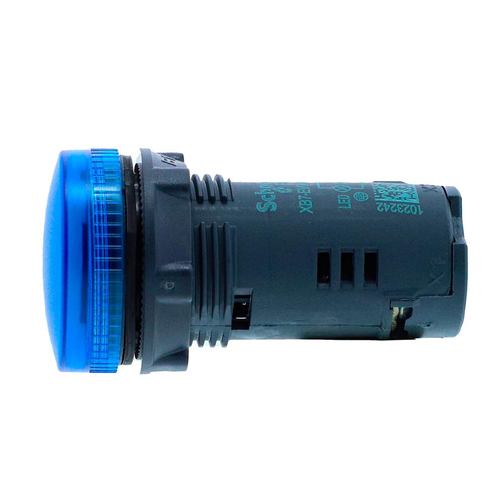 Xb7ev06bpn-monolithic Pilot Light, Harmony Xb5n Xb7n, Plastic, Blue, 22mm, Led, 24v Ac Dc - Color: Blue