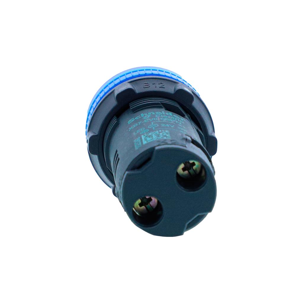 Xb7ev06bpn-monolithic Pilot Light, Harmony Xb5n Xb7n, Plastic, Blue, 22mm, Led, 24v Ac Dc - Color: Blue