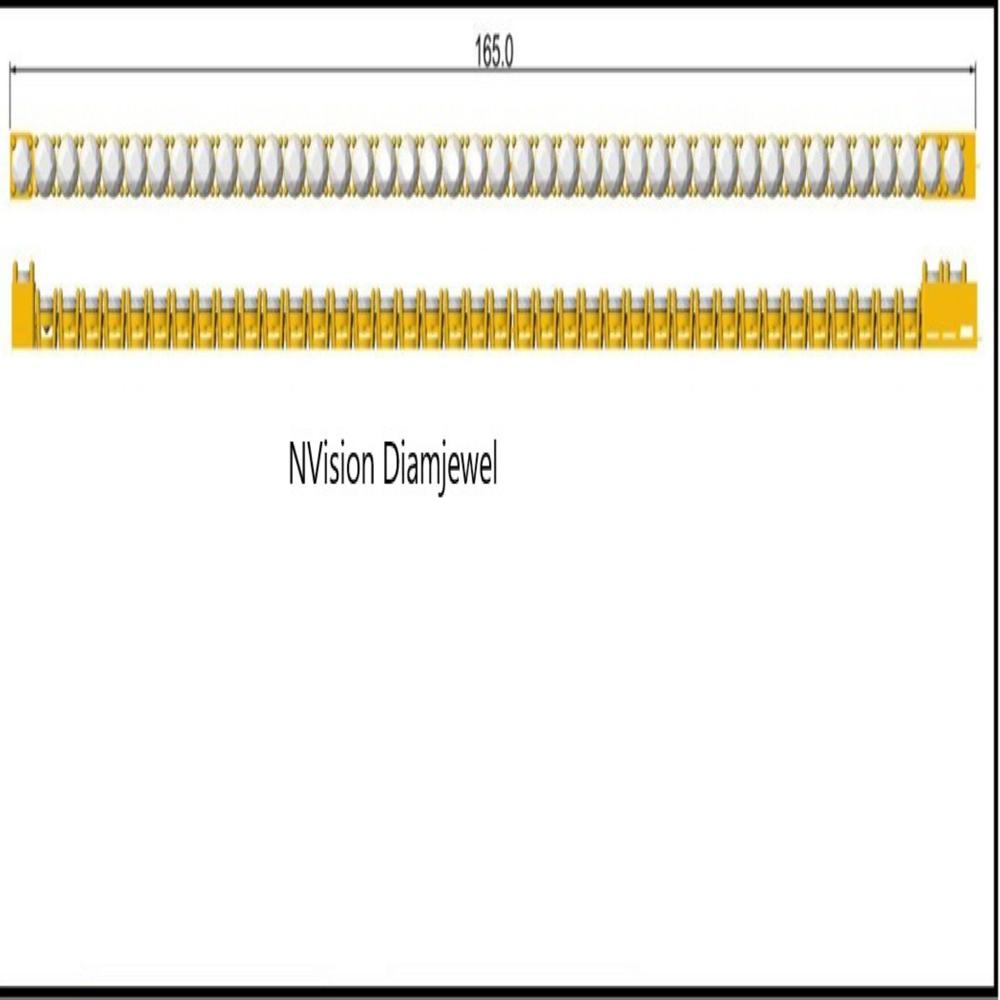 Golden Aurora Labgrown Diamond Tennis Bracelet - Diamond Carat Weight: 8.61 Carat