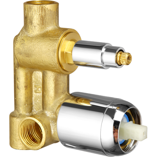 02_46Mm Divertor Body Brass Divertor - Color: Golden