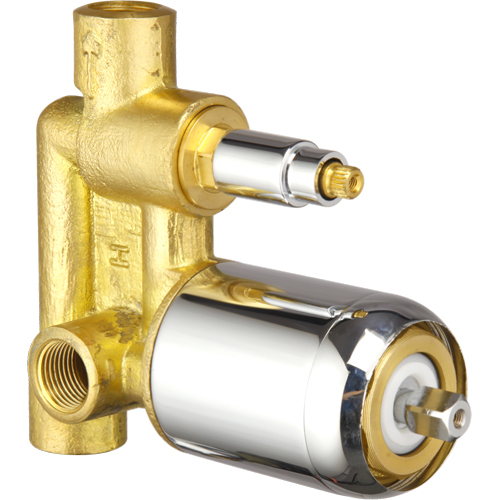 03_3 Inlet 46Mm Divertor Body Brass Divertor - Color: Golden