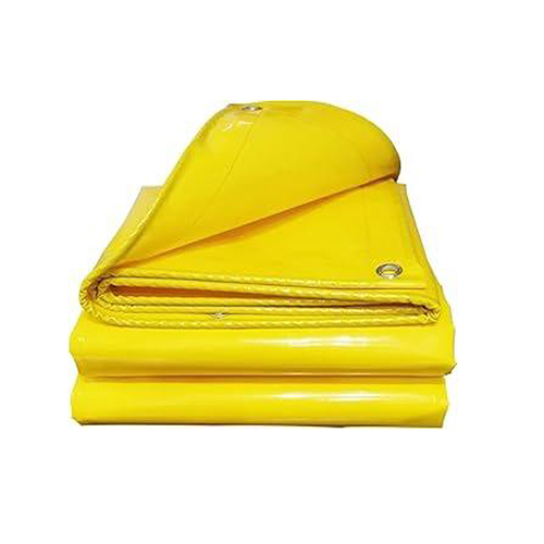 Yellow Hdpe Tarpaulin - Tent Style: Plain
