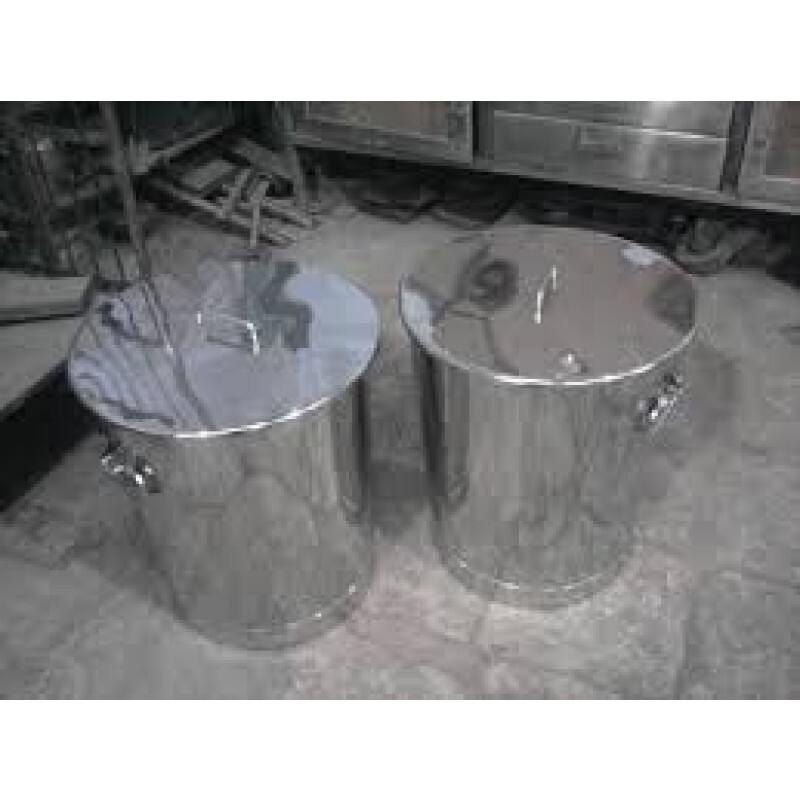 Ss Powder Container - Color: Steel