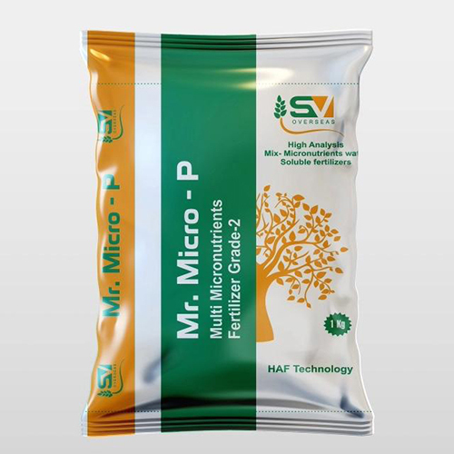 Mr. Micro-p Grade-2 Multi Micronutrients Fertilizer - Physical State: Granular