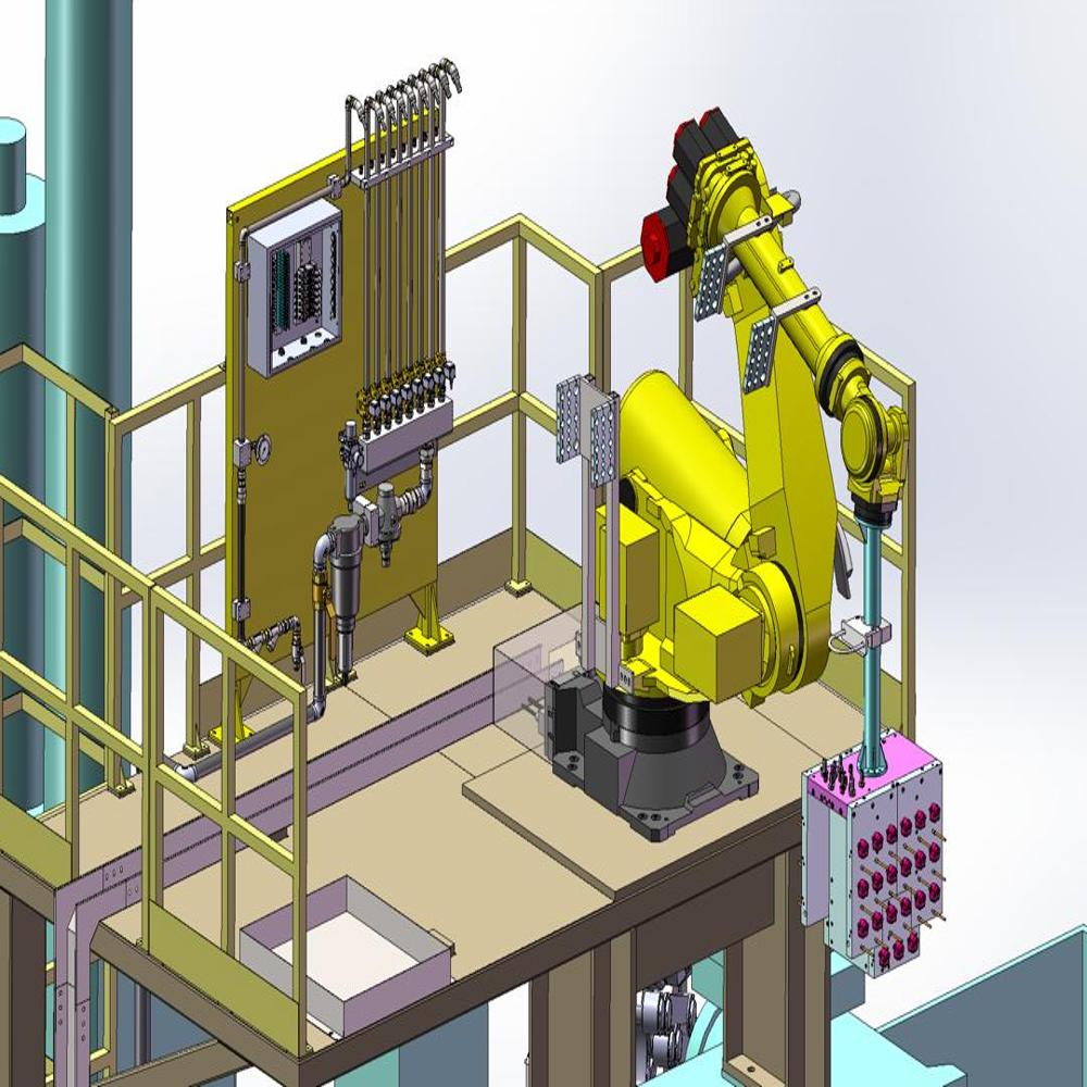 Robotic Spray System With Die Coat Mixing Unit - Automation Grade: Automatic